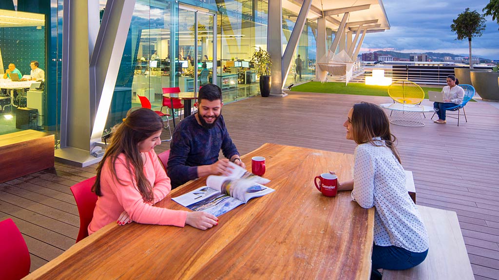 Gensler Costa Rica office outdoor patio