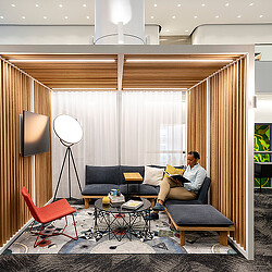 Gensler Houston semi-private space with seating